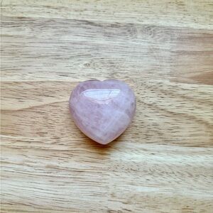 Heart-Shaped Rose Quartz Crystal